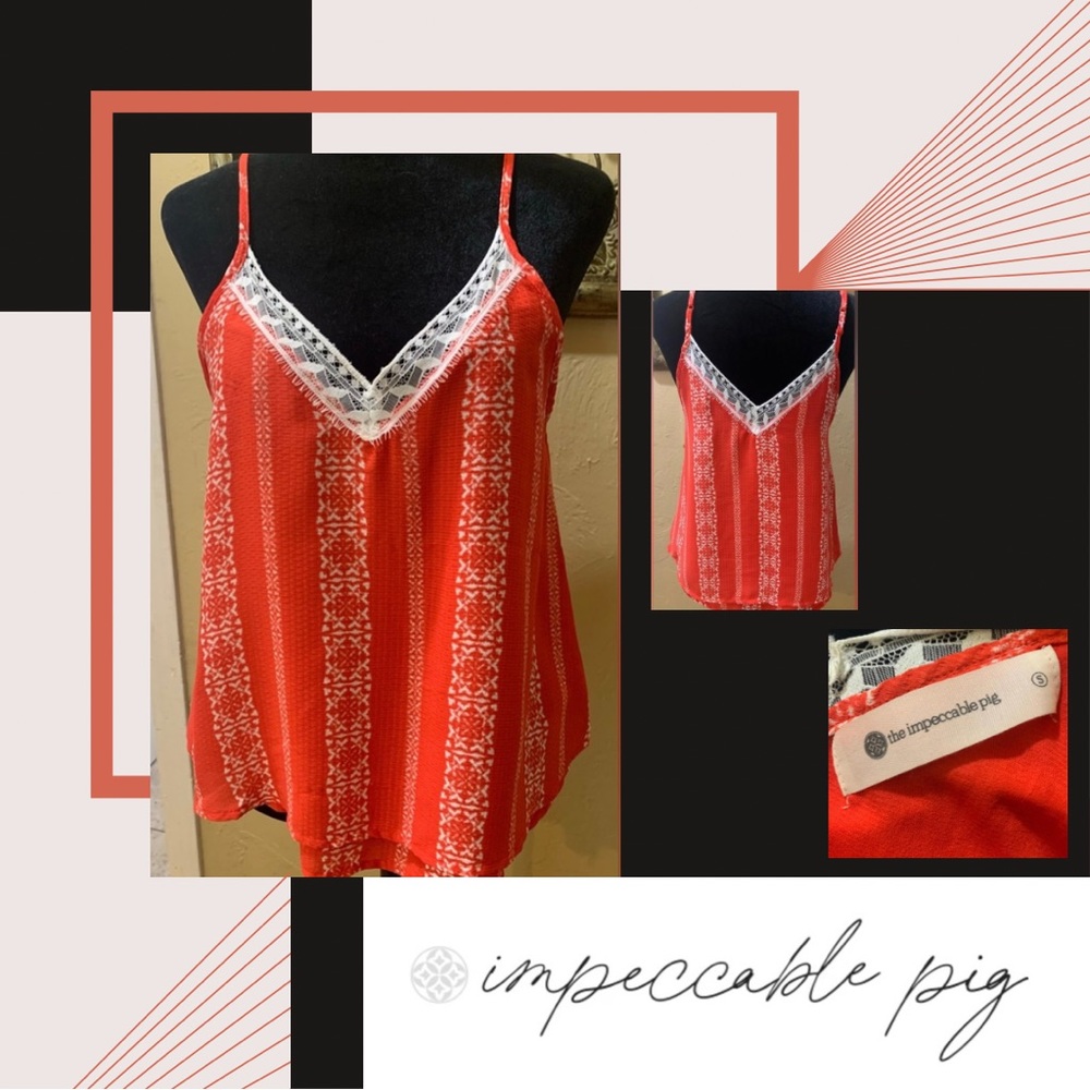 👉The Impeccable Pig Spaghetti Strap Top Size Small